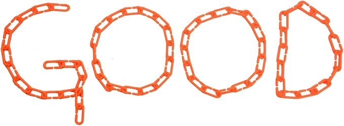 200Pcs Orange C-Clips Plastic Chain Links for Birds & Small Pets | Non-Toxic Safe & Durable. Chew-Resistant For Indoor/Outdoor. C-Clip Snaps Together Easily. Plastic Chain Toy For Small Pets