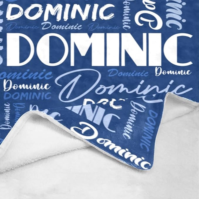 Dr.TOUGH Personalized Name Blanket Personalized Blanket for Adult Kids Flannel Customized Personalized Blankets and Throws