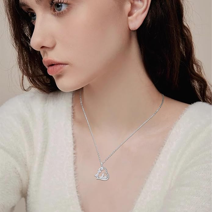 Miscarriage Necklace Gifts for Mothers 925 Sterling Silver Mommy of An Angel Pendant Memorial Jewelry Loss of Pregnancy Sympathy Gifts for Women