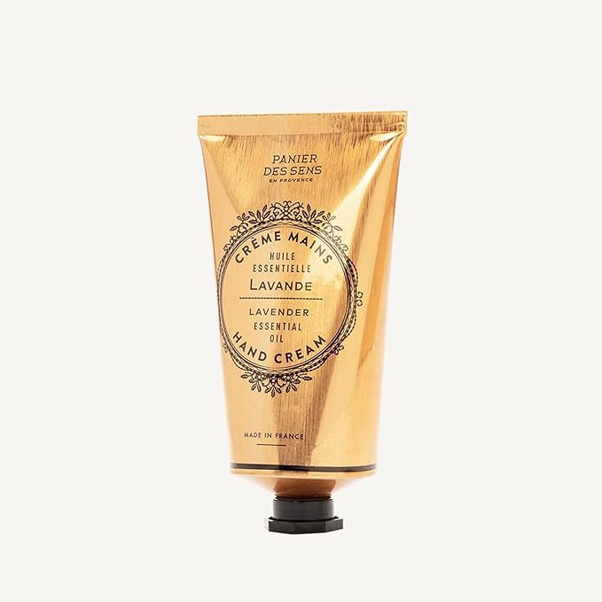 Panier des Sens Lavender Hand Cream - Nourishing Shea Butter Hand Cream for Dry Cracked Hands 97% Natural Ingredients - Dermatologically Tested Hand Lotion for Woman Made in France, 2.5 fl oz