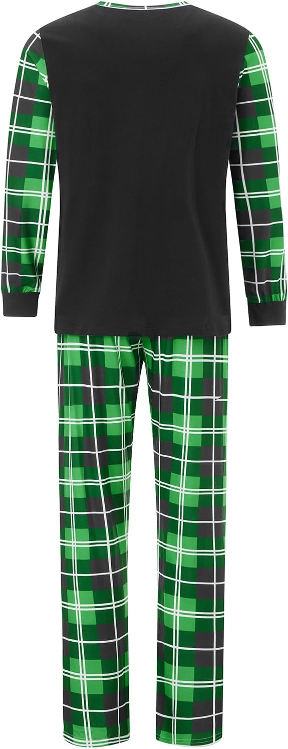 Matching Family Christmas Pajamas Set Elk/Tree/Plaid Holiday Sleepwear Xmas Family Jammies