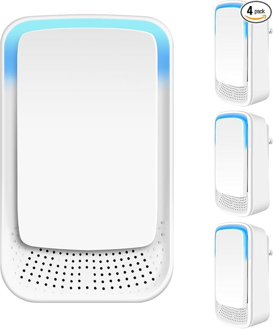 4Pack Plug In Air Purifier for Home Mini Ionizer Air Purifier for Small Room Quiet Working Air Freshener for Office, Bedroom,Living Room,Portable Air Purifiers Odor,Pets Smell - Air Cleaner (4)