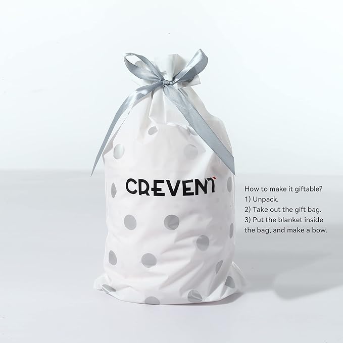CREVENT 30"X40" Cozy Soft Warm Chenille Baby Blanket for Girls Boys, Newborn Essentials for Infant, Baby Shower Receiving Gift - Grey Star