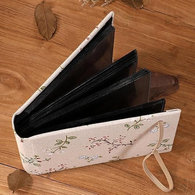 Photo Album 4x6, Soft Fabric Cover Pictures Photo Albums Memory Book for Family Baby Wedding Anniversary Birthday (White, 200 Pockets)