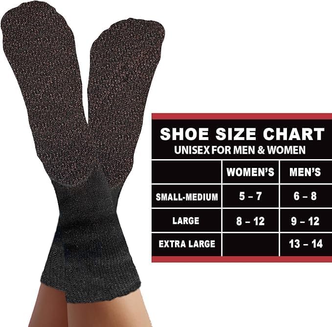 35° BELOW Thermal Insulated 1 or 3 Pk Socks for Men and Women, Designed with Soft Aluminized Loops to Keep Feet Warm and Cozy