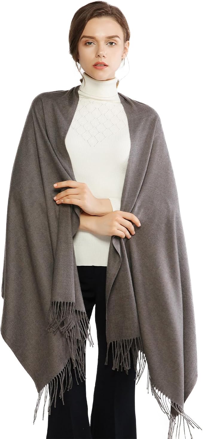 RIIQIICHY Women's Scarf Pashmina Shawls and Wraps for Evening Dress Bridesmaid Wedding Bridal Winter Warm Long Large Scarves