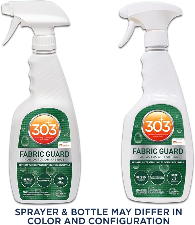 303 Fabric Guard - Restores Water and Stain Repellency To Factory New Levels, Simple and Easy To Use, Manufacturer Recommended, Safe For All Fabrics, 32oz (30606CSR)