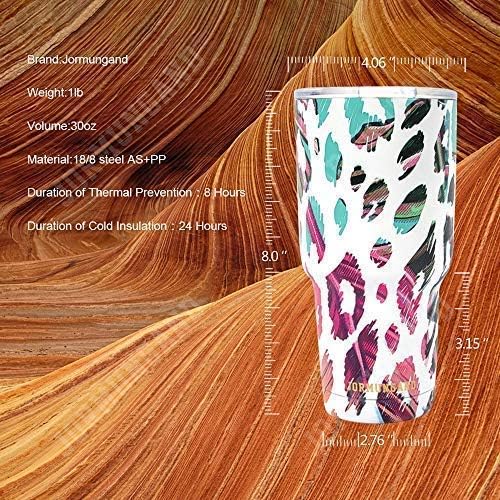 Jormungand 30 oz Tumbler Stainless Steel Vacuum Insulated Travel Mug with Leak Proof Lid Double Wall Coffee Cup Water Bottle for Cold Beverages 30oz Tumbler Kiss