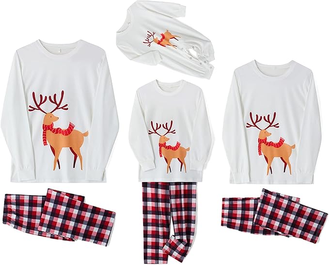 WephuPSho Christmas Family Matching Pajamas, Festive Xmas Jammies Sets for the Whole Family, Holiday Pjs Christmas