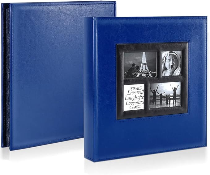 Ywlake Photo Album 4x6 1000 Pockets Photos, Extra Large Capacity Family Wedding Picture Albums Holds 1000 Horizontal and Vertical Photos Blue