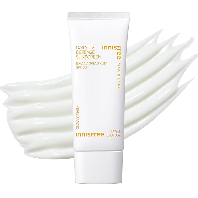 Innisfree Daily UV Defense SPF 36 – Korean Face Sunscreen, Invisible Finish, Broad Spectrum, No White Cast, Lightweight, Hydrating, Available in Gift Sets