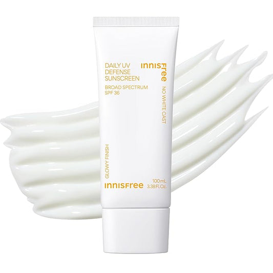 Innisfree Daily UV Defense SPF 36 – Korean Face Sunscreen, Invisible Finish, Broad Spectrum, No White Cast, Lightweight, Hydrating, Available in Gift Sets