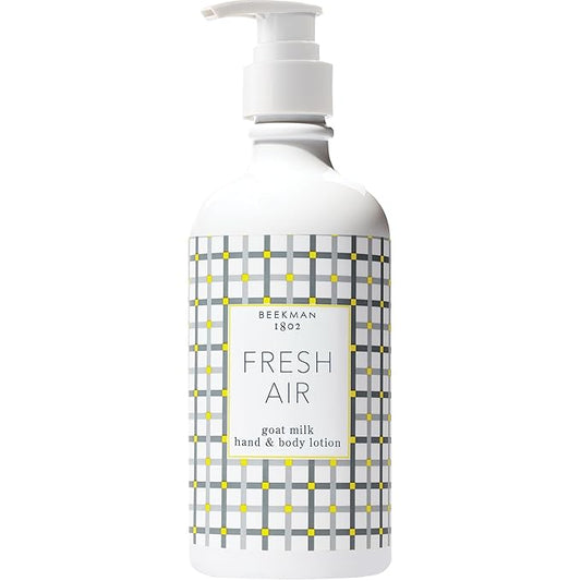 Beekman 1802 Goat Milk Body Lotion, Fresh Air - Scented - 12.5 oz - Hydrating & Moisturizing with Shea Butter - for Sensitive Skin - Cruelty Free - Packaging May Vary - Pump Included, Ready for Use