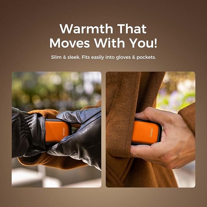 OCOOPA Magnetic Rechargeable Hand Warmers 2 Pack, Card-Style Electric AI Hand Warmers, 8hrs x2, UL Certified, Pocket Portable Hands Heater for Men Women, Hunting Essentials, UT4 Young