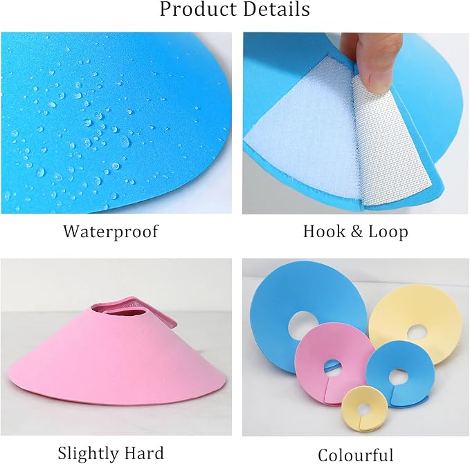 3 Pcs Adjustable Recovery Bird Cone Collar,Hamster Elizabeth Collar Protective Cones for Sugar Glider Hamster Ferret Squrrel_M