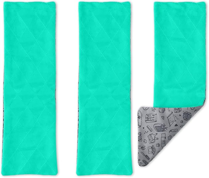Paw Inspired Fleece Ramp Covers for Critter Nation Cage, Green, 3 Count | Fitted Ladder Liners for Ferret Nation/Critter Nation Cage, For Ferrets, Rats, Chinchillas, Hedgehogs, Small Animals, Pets