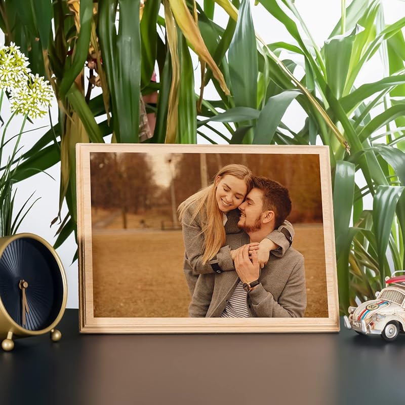 Personalized Photo on Wood – Custom Picture Print on Wooden Plaque, Unique Anniversary, Wedding, or Couple Gift, Rustic Home Decor