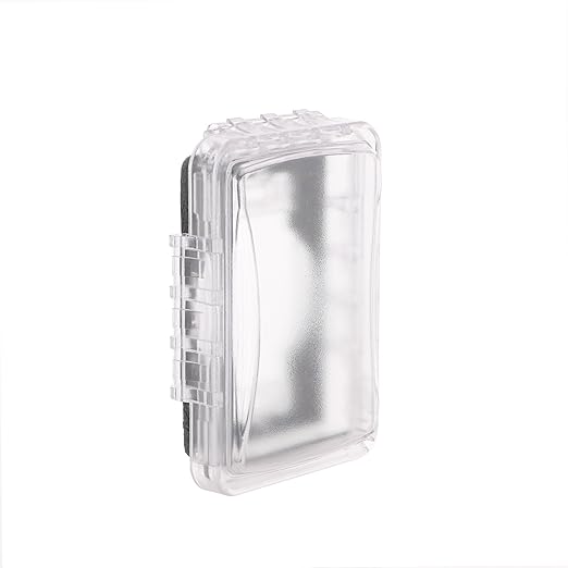 TayMac MM110C Weatherproof Single Outlet Outdoor Receptacle Cover, 5/8 Inches Deep, Clear