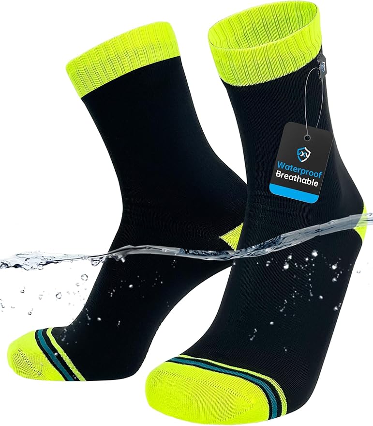 DexShell Waterproof Everyday Socks - Breathable Membrane, Quarter Crew Length for Walking, Commuting & All-Weather Comfort