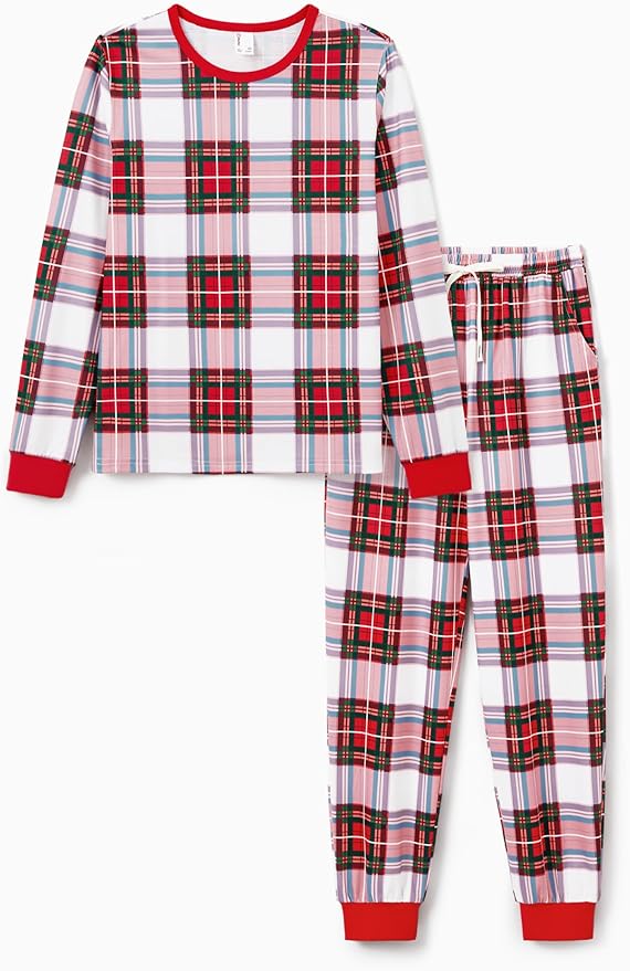 PATPAT Christmas Family Matching Pajama Sets Includes Christmas Socks - Perfect for Family Photos & Holiday Celebrations