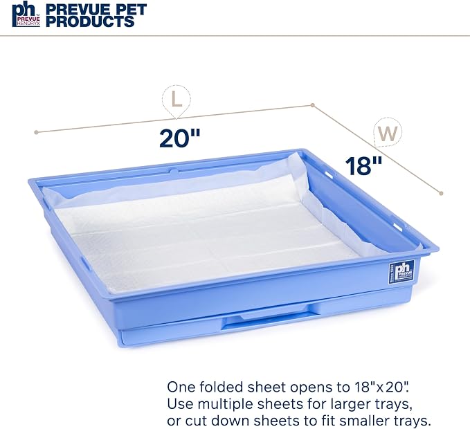 Prevue Pet Products Disposable Cage Liners for Birds and Small Animals - Cage Accessories for Parrot, Parakeet, Conure, Cockatiel, Hamster, Guinea Pig, & Mouse Enclosures - 20 White Liners