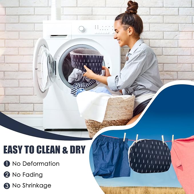 Guinea Pig Bed, Oval Cuddler, Removable Pad, Polyester, Ideal for Small Pets, Cuddle Cup Shape, Dark Blue, Leaf Pattern