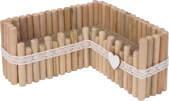 Hamster Cage Sprays Flower Foraging Holder - Natural Wood Feeding Stand, Small Pet Habitat Accessories for Hamsters Mouse Guinea Pig Dwarf Gerbils Syrian Mice (Lace - L Shape)
