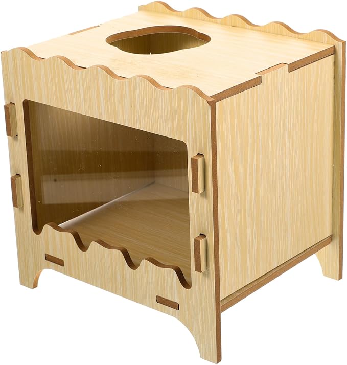 VICASKY Small Animals Box Comfortable Hamster Nest Digging for Fun Playtime Durable Scratch Materials Hideout for Small Pets