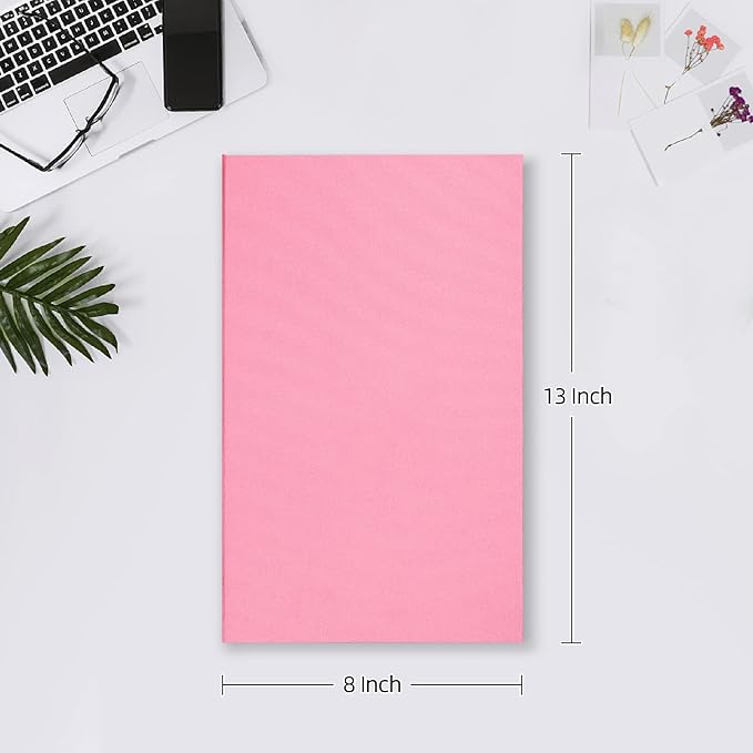 Mublalbum Small Photo Album 4x6 300 Photos Linen Cover Picture Book with Horizontal Pockets for Family Wedding Baby and Anniversary (Pink)