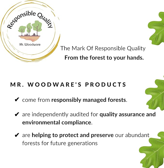 Mr.Woodware 10 Inch Wooden Spoons for Cooking - Set of 24 Long Handle Wooden Spoon for Mixing, Stirring, Tasting - Kitchen Wooden Utensils For Cooking and Crafts, Personalized Engraved Wood Burning