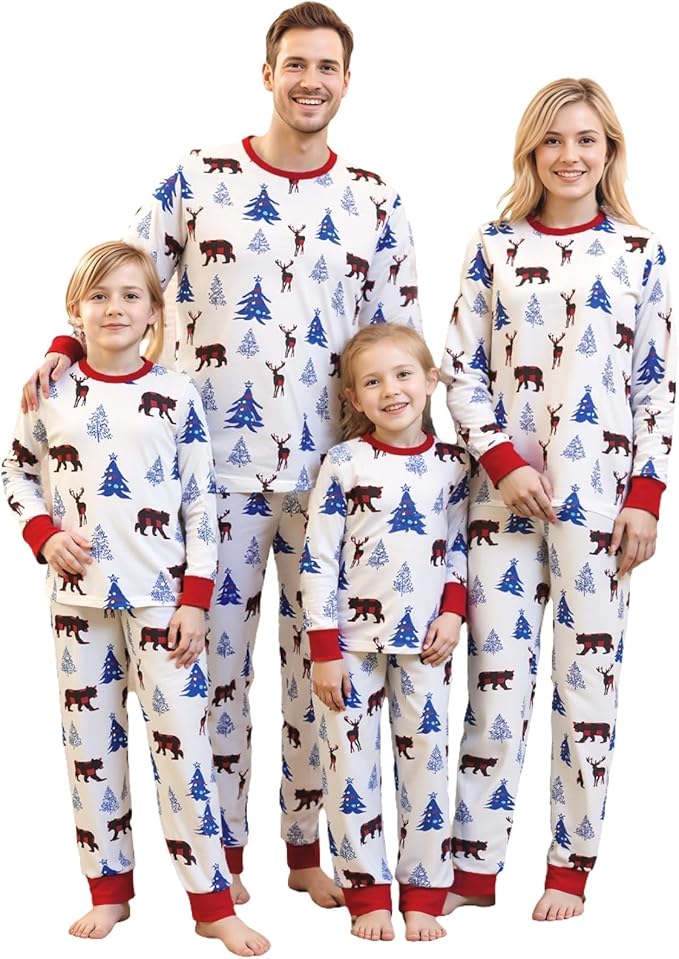 Christmas Pajamas for Family Matching Family Christmas Pajamas Set PJS Holiday Xmas Family Jammies Sleepwear