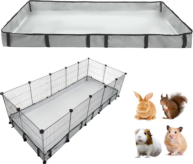 DZWLKJ Guinea Pig Cage Liner Tarp Bottom Waterproof and Washable Base Also for Rabbits, Bunny, Chinchesillas, Hedgehog, Ferrets and Other Small Animals(28x70 inches)