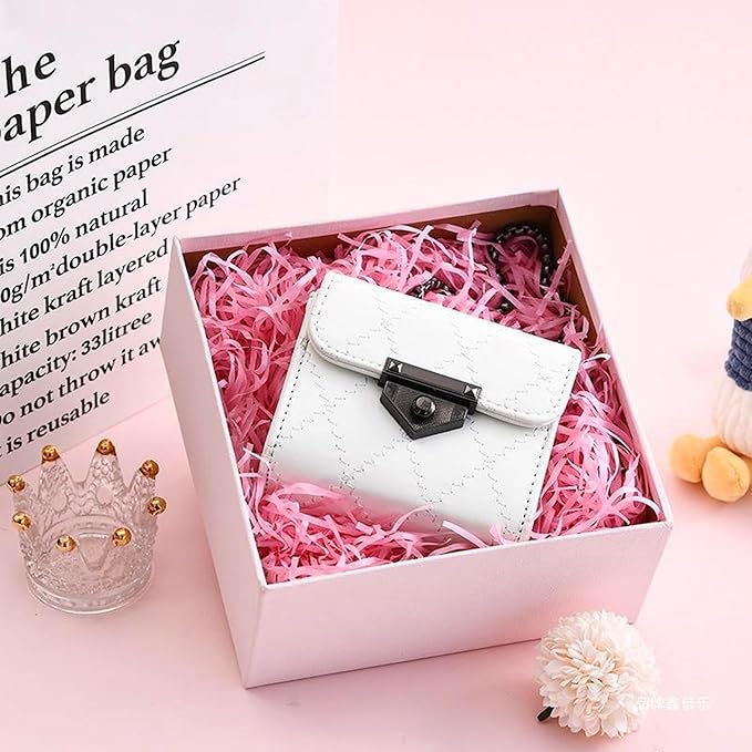 Uptotop 1/2 LB Supply Crinkle Cut Paper Shred Filler for Gift Wrapping Basket Filling, Birthday, Christmas, Thanksgiving, Wedding, Mother's Day, Pink