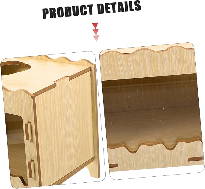 POPETPOP Hamster Digging House Toy Soft Nesting Box Thick Bedding for Small Animals Hideout Tunnel for Hamsters Gerbils and Other Pets
