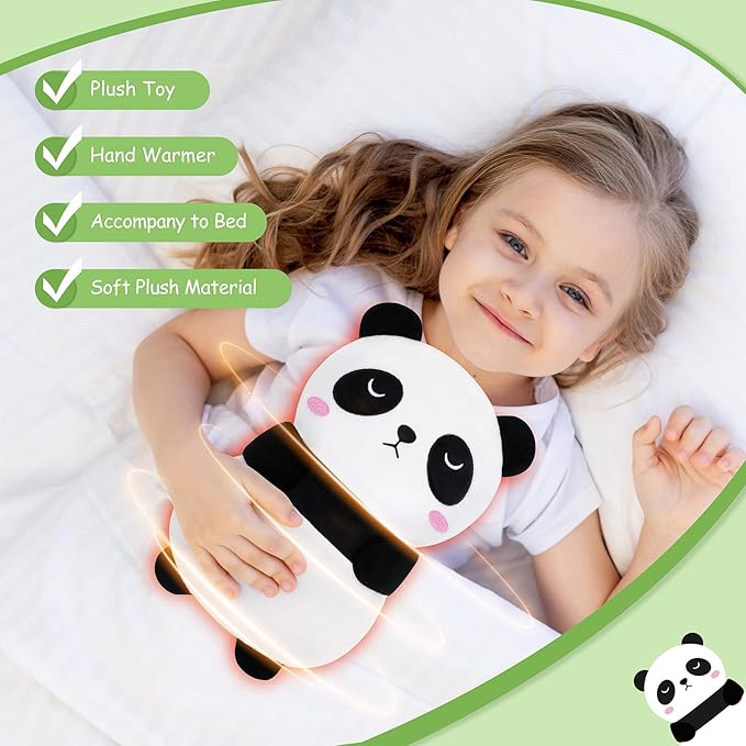 Panda Microwavable Heating Pad for Period Cramps,Cute Animal Microwave Heating Pad for Kids Women,Panda Plush Heated Pad for Birthday Mother's Day,Heating Pads for Pain Relief with Lavender Scented