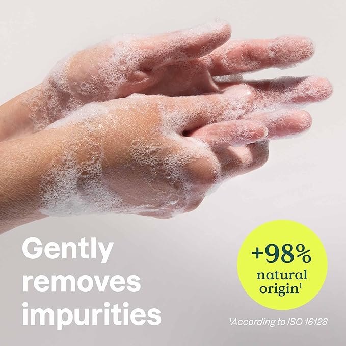 ATTITUDE Foaming Hand Soap Refill, EWG Verified, Gentle & Moisturizing Hand Wash, Great for Sensitive Skin, Plant-Based, Vegan, Unscented, 30 Fl Oz