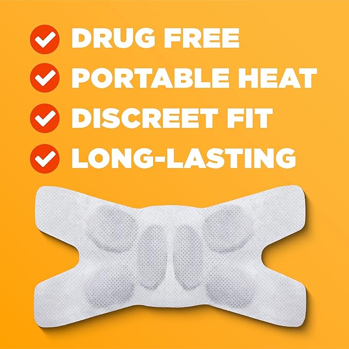 ThermaCare Portable Heating Pads - Adhesive, Disposable HeatWraps for Joint & Muscle Pain Relief - Multi-Purpose, Drug-Free Therapy with Flexible Fit (12-Count - 3 Packs of 4)