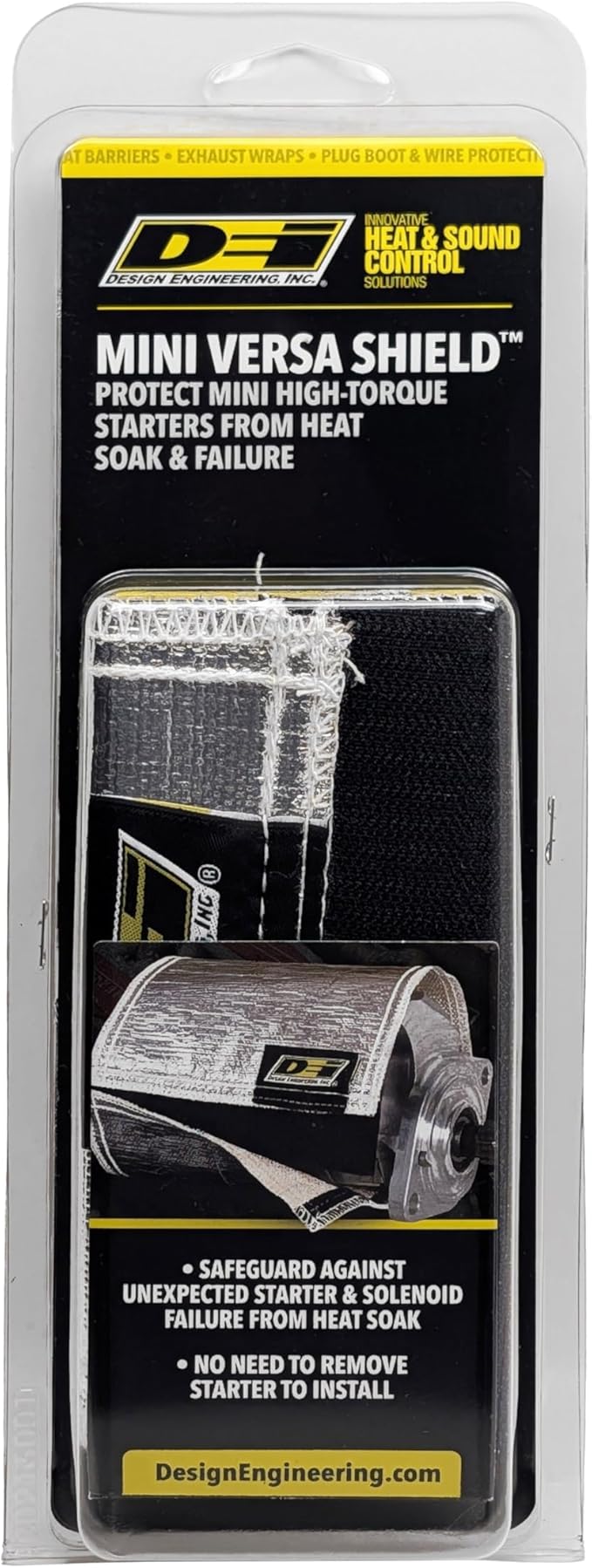 Design Engineering 010384 Mini Versa-Shield 5.25" x 16.5" Starter Heat Shield Wrap
