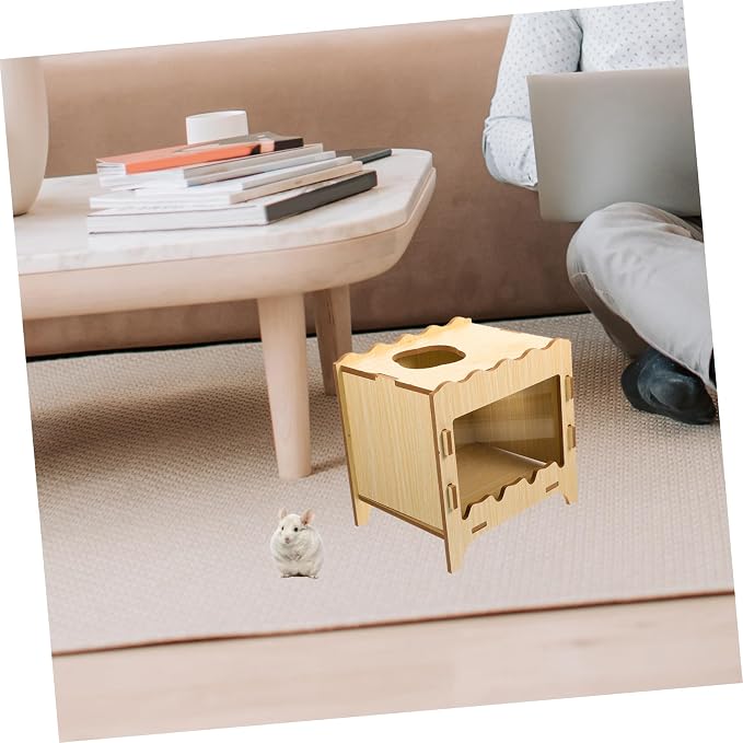 YARNOW Hamster House Toys Nest Box Soft Digging Plaything Comfortable Pet Sleeping House Hideout