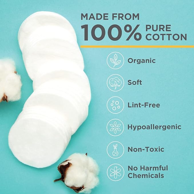 NOLEO Cotton Rounds (3x300 Count)
