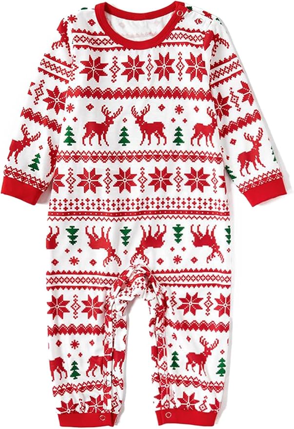 PATPAT Christmas Family Matching Pajama Sets Includes Christmas Socks - Perfect for Family Photos & Holiday Celebrations