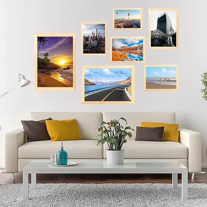 10x14 inch Wood Picture Frames for Wall Hanging,Diamond Painting Frames Rectangle Baby Scan Picture Frame for Family Walls Decoration,Anniversary,Wedding,Christmas,Halloween,Shower,Certificate