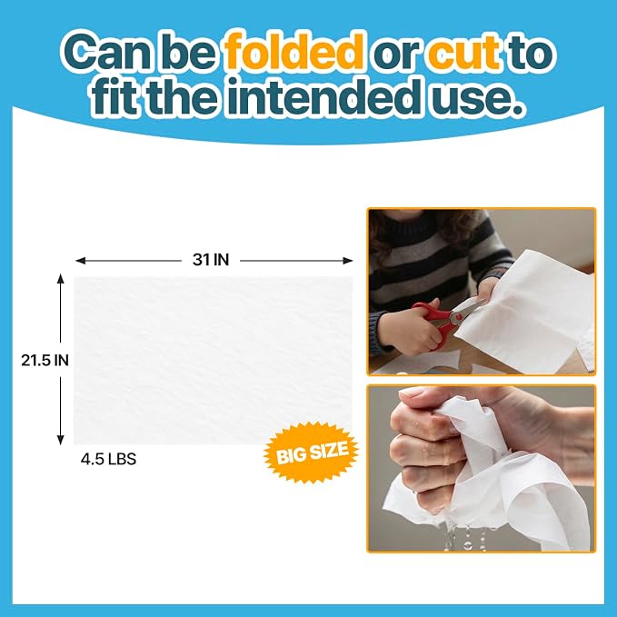 T TORTO9 Non-Woven Bird Cage Liners 31 x 21.5 Inch (120 Sheets) – Absorbent, Lint-Free Disposable Cage Tray Liners for Large Bird Cages