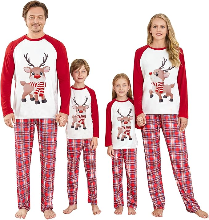 WephuPSho Christmas Family Matching Pajamas, Festive Xmas Jammies Sets for the Whole Family, Holiday Pjs Christmas