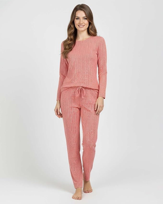 Real Essentials 2 Pack: Women's Comfy Pajama Sets - Short & Long Sleeve Ladies Loungewear Sleepwear PJs (Available In Plus)