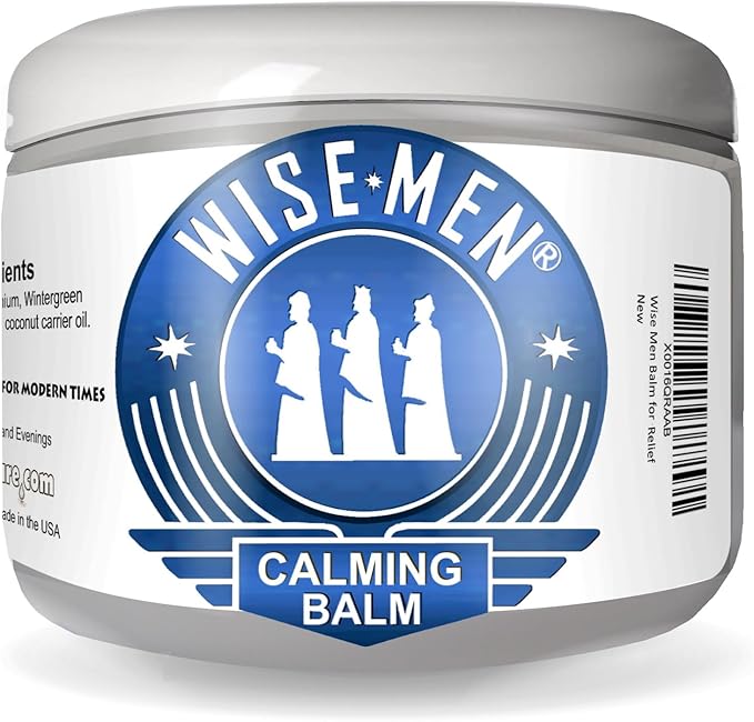Wise Men Calm Balm - 4 fl oz. Natural Essential Oil Remedy Supports Relaxation and Aromatherapy