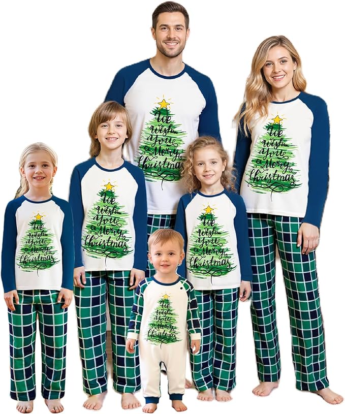 2024 Family Matching Pajamas Sets - Christmas Pjs Sleepwear Outfits for Holiday & Xmas Party