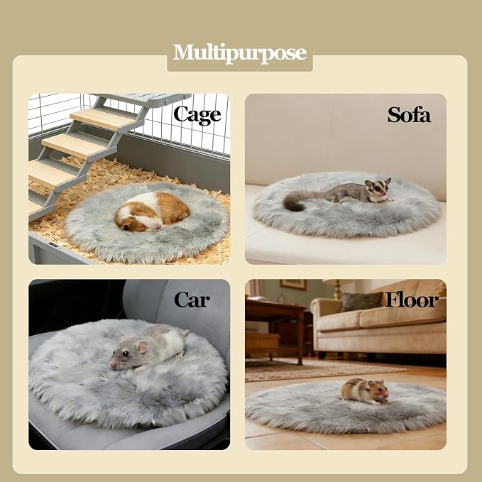 4PCS Guinea Pig Fleece Cage Mats Pads Bunny Hamster Bedding | Washable,Guinea Pig Fleece Cage Liners,for Chinchilla Rat Hamster Squirrel Sugar Glider Ferret,Guinea Pig Stuff