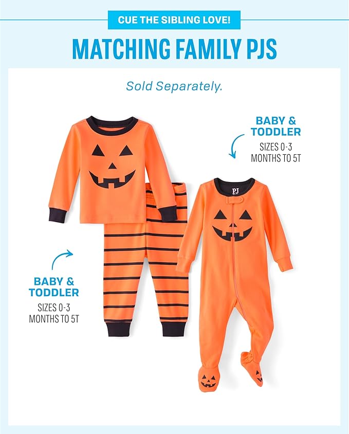 The Children's Place unisex-baby And Kids, Sibling Matching, Holiday Pajama Sets, Cotton