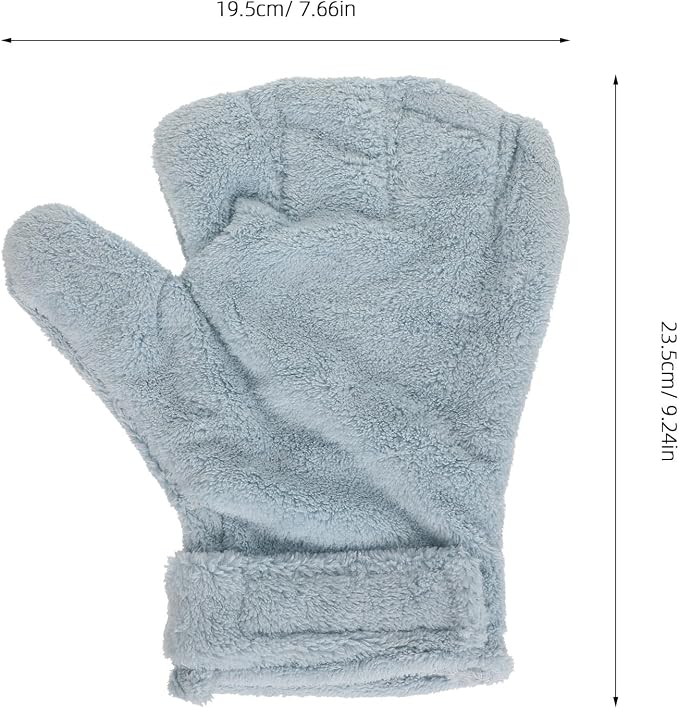 Pet Training Glove for Hamster Calming Bite Resistance Coral Fleece | 23.50 X 19.50x1.50cm Size, Universal Fit for Grooming and Pet Care, Suitable for Ferret and Hedgehog